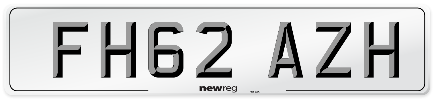 FH62 AZH Number Plate from New Reg